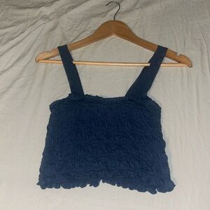 American eagle ruffled crop top